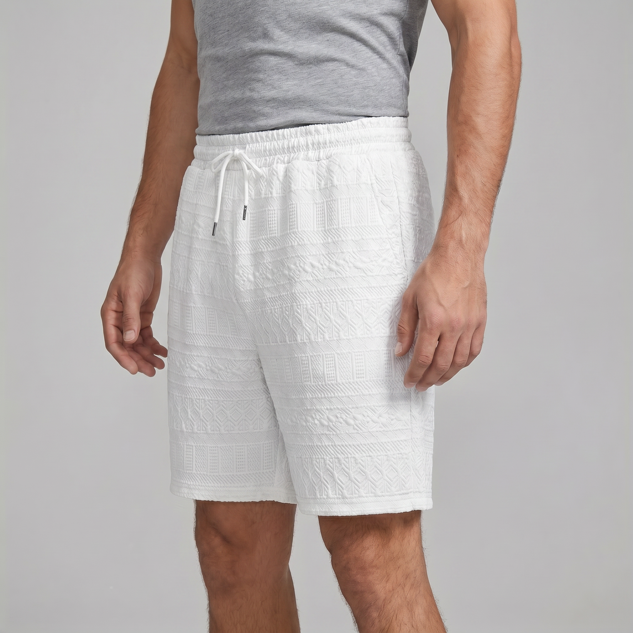 Herren Basic Shorts Mit Kordelzug Und Taschen