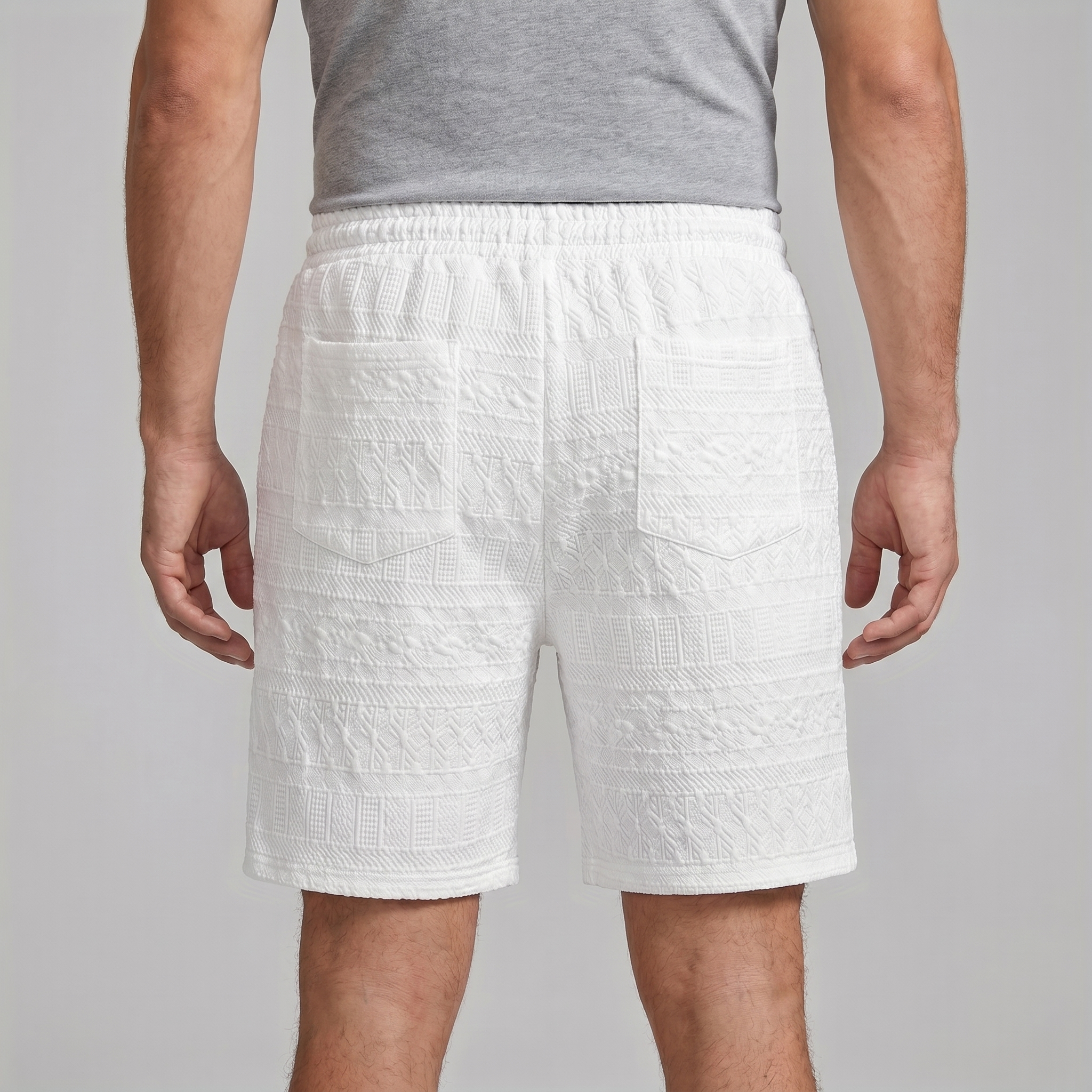 Herren Basic Shorts Mit Kordelzug Und Taschen