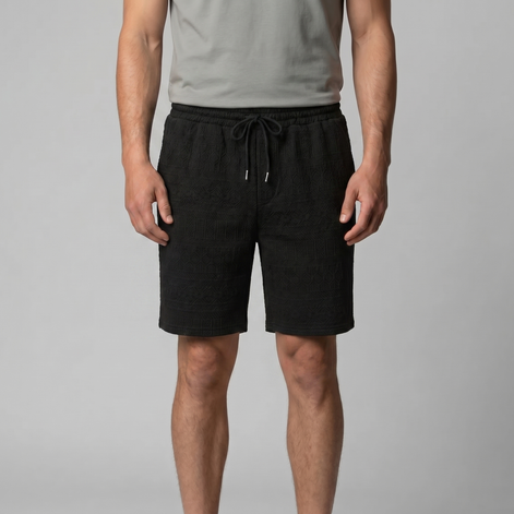 Herren Basic Shorts Mit Kordelzug Und Taschen