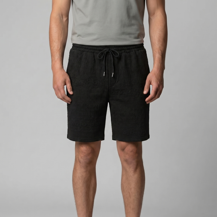 Herren Basic Shorts Mit Kordelzug Und Taschen