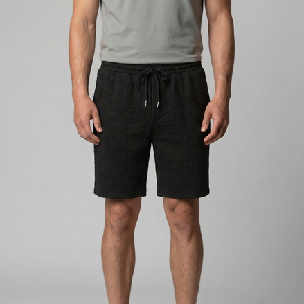 Herren Basic Shorts Mit Kordelzug Und Taschen