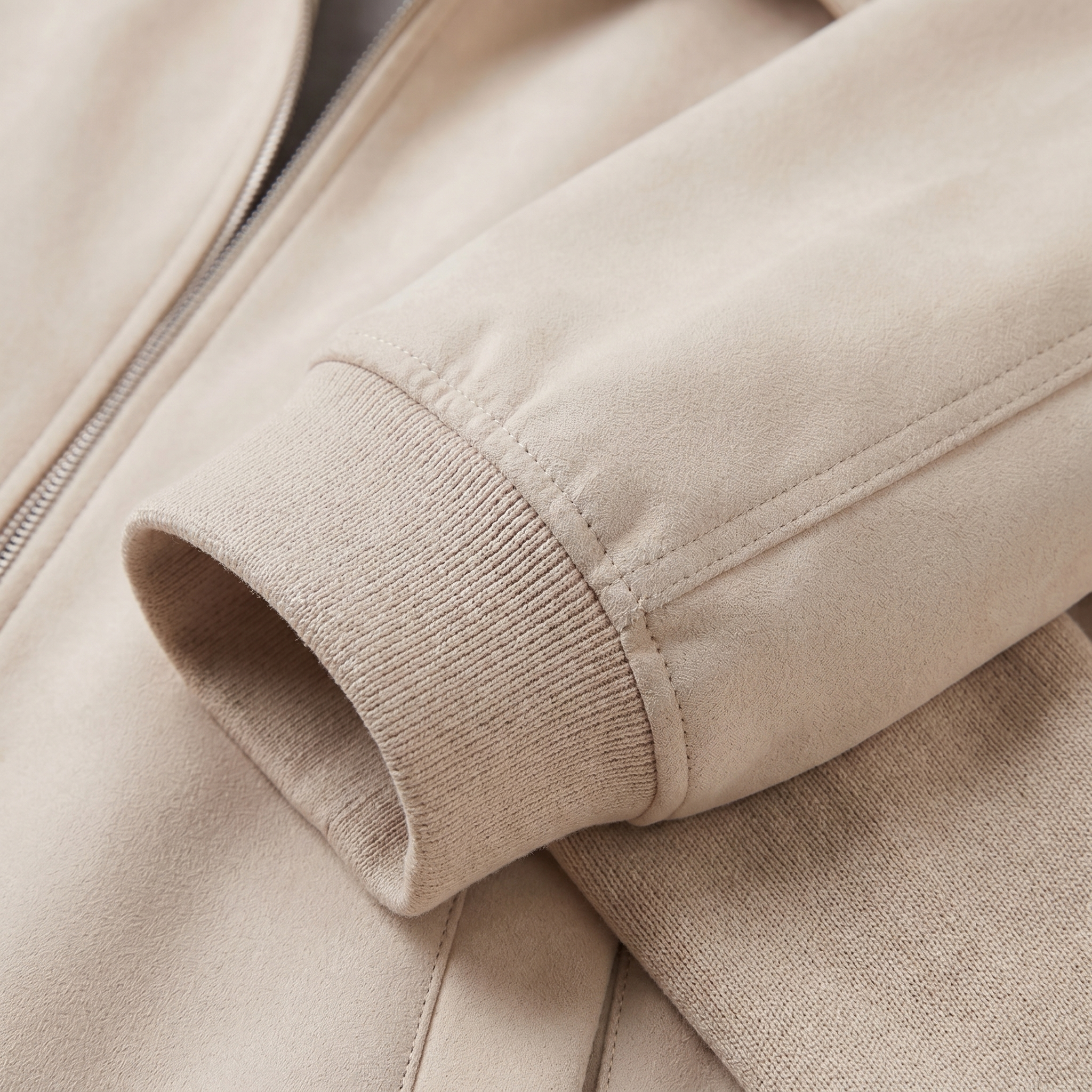 Herren Beige Bomberjacke