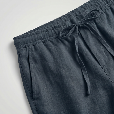 Herren Atmungsaktive Leinen-Sommershorts