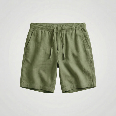 Herren Atmungsaktive Leinen-Sommershorts