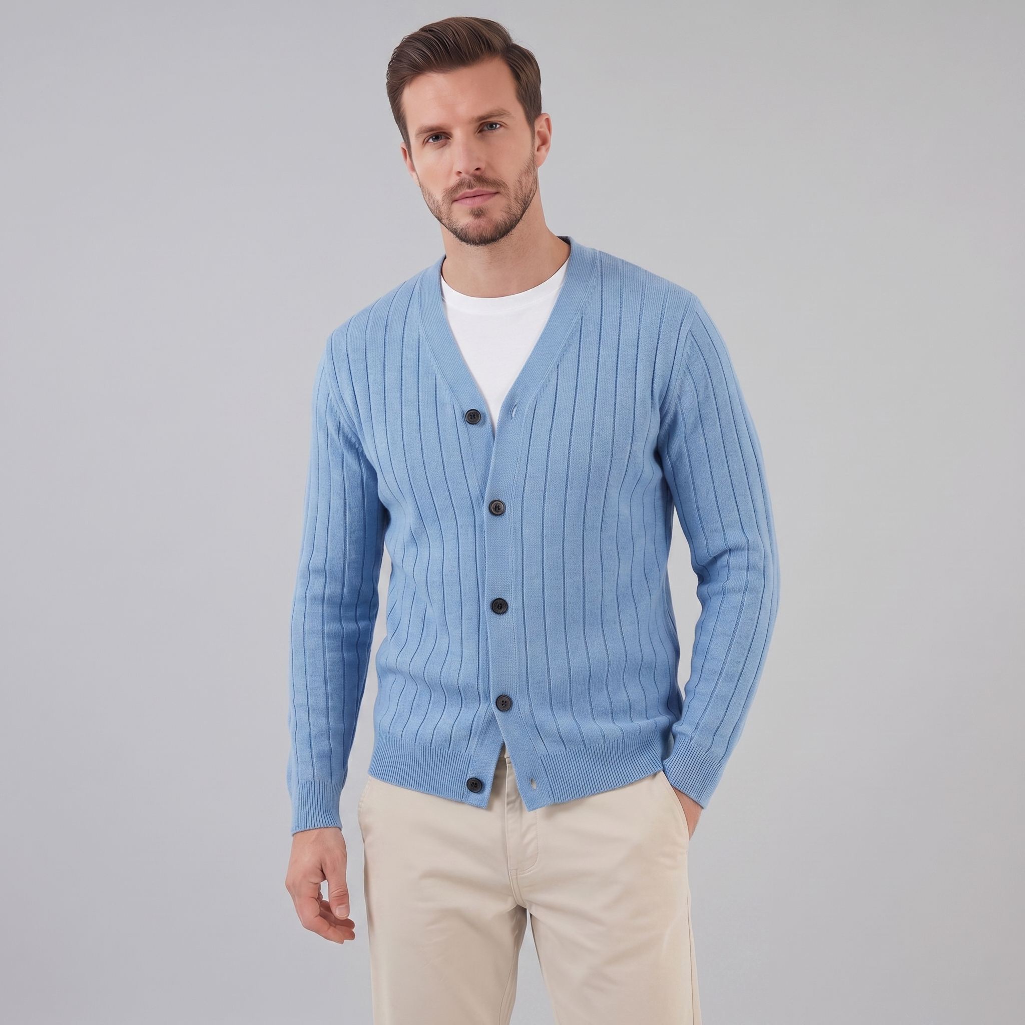 Herren Business Strickcardigan