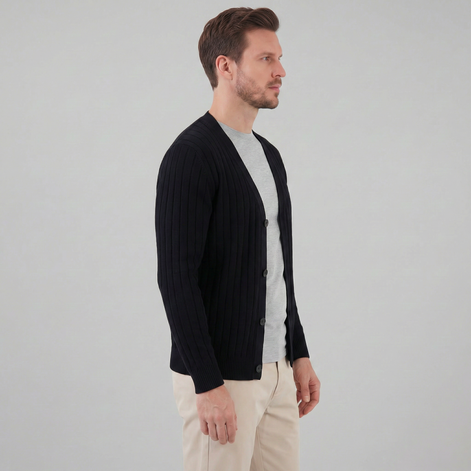 Herren Business Strickcardigan