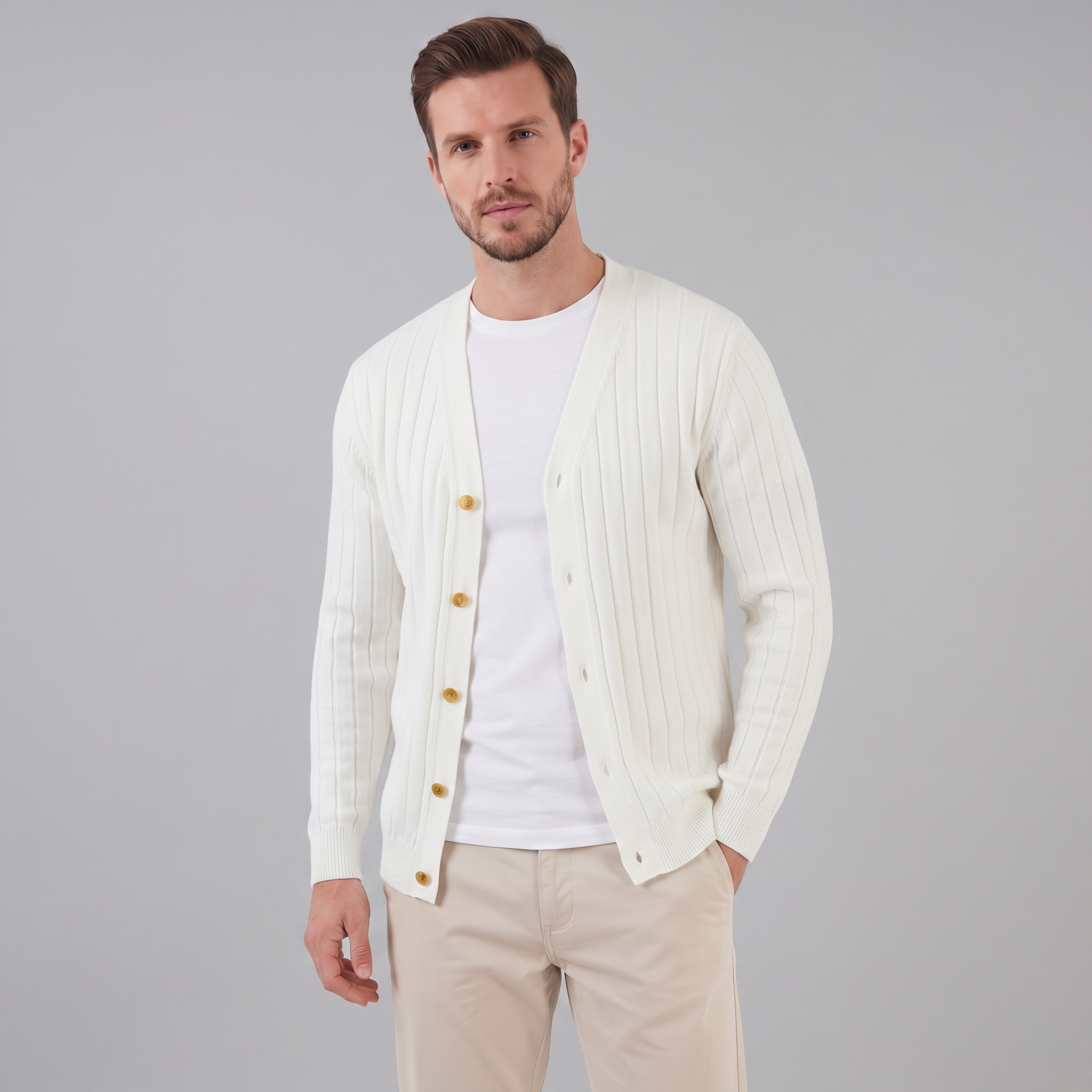 Herren Business Strickcardigan