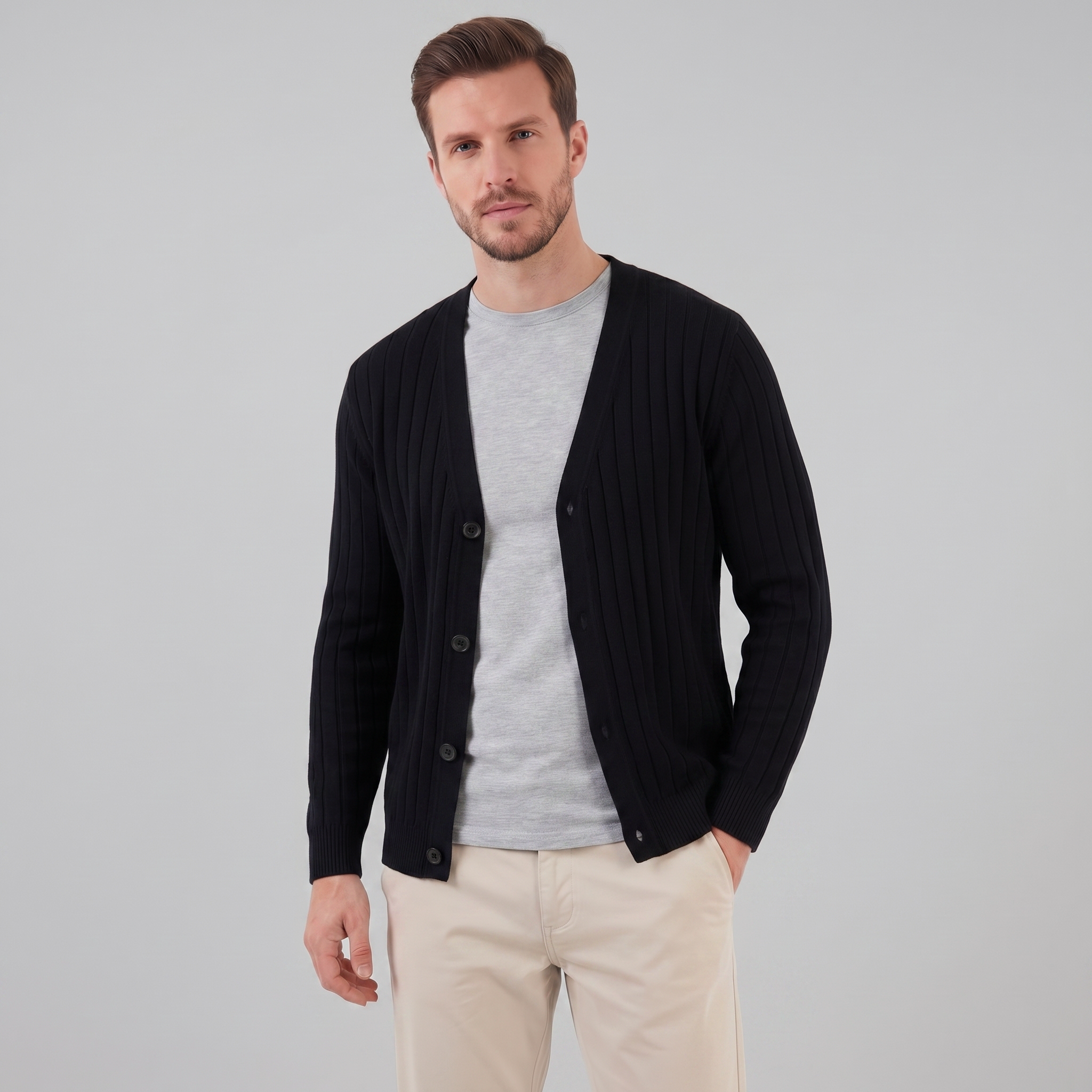 Herren Business Strickcardigan