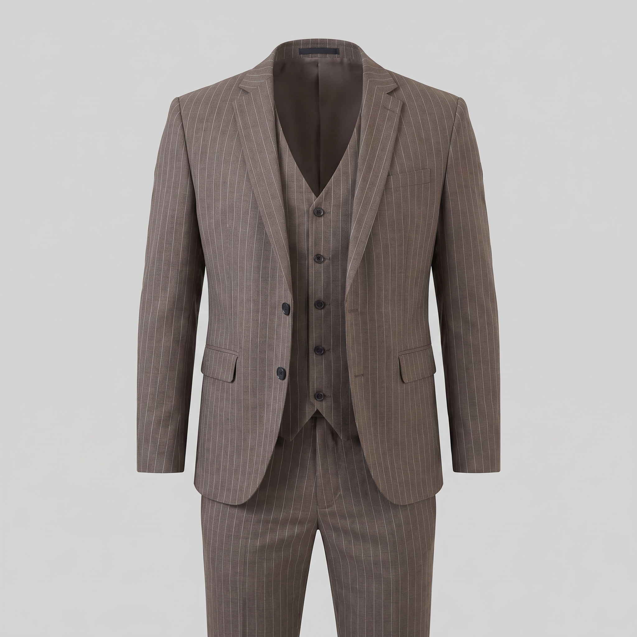 Herren-Business-Anzugset mit Streifenblazer