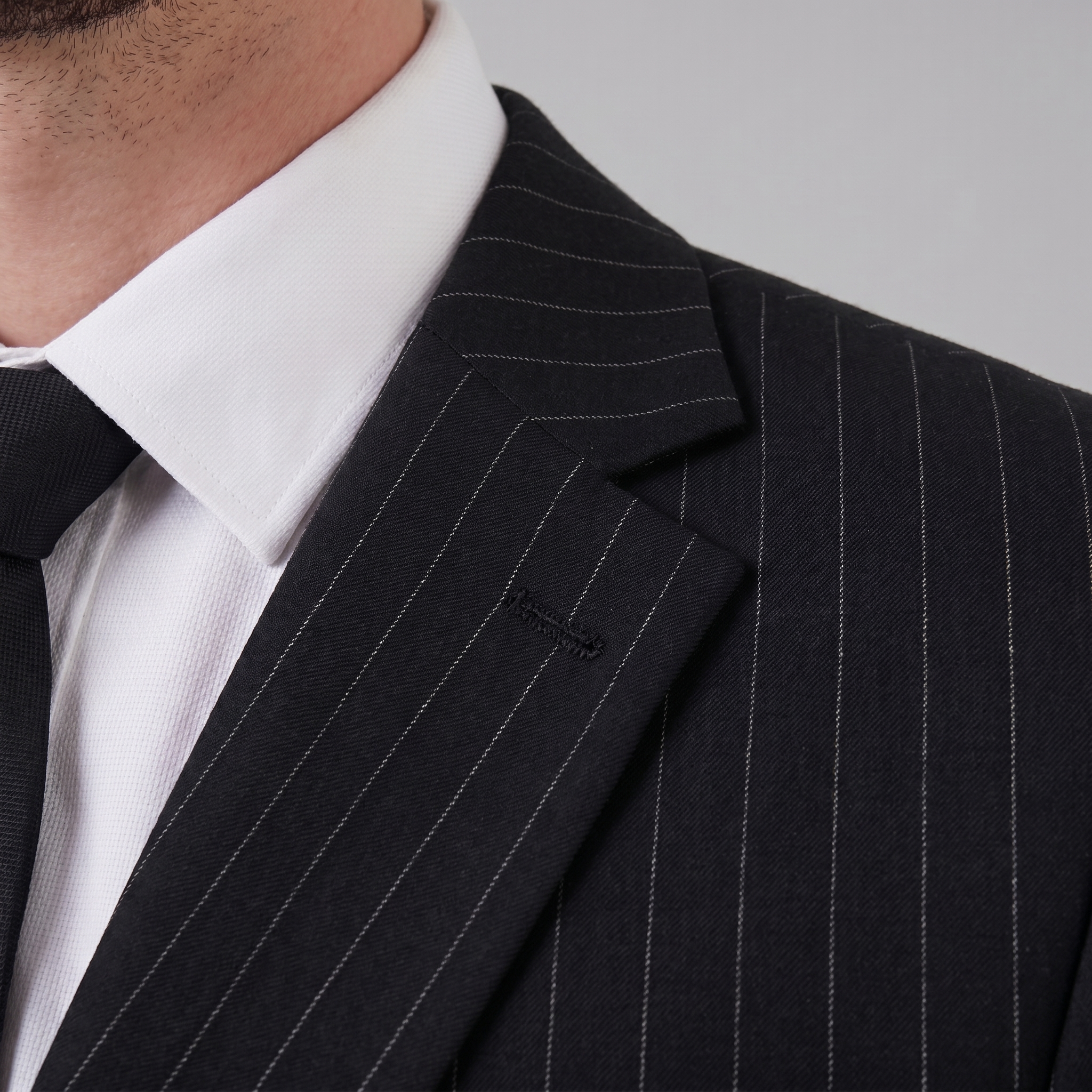 Herren-Business-Anzugset mit Streifenblazer