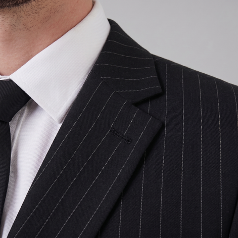 Herren-Business-Anzugset mit Streifenblazer