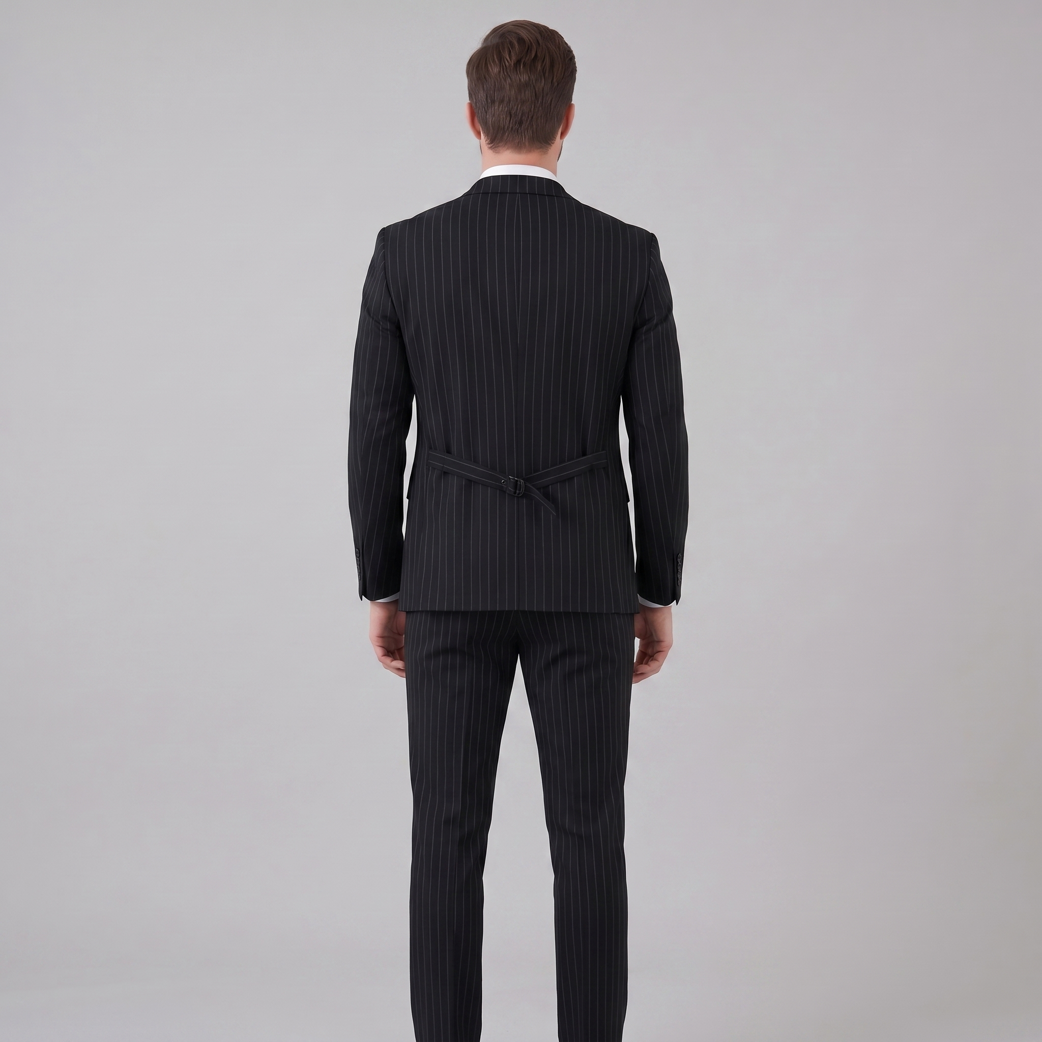 Herren-Business-Anzugset mit Streifenblazer
