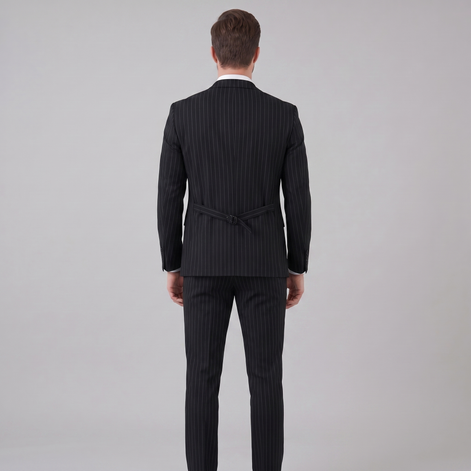Herren-Business-Anzugset mit Streifenblazer