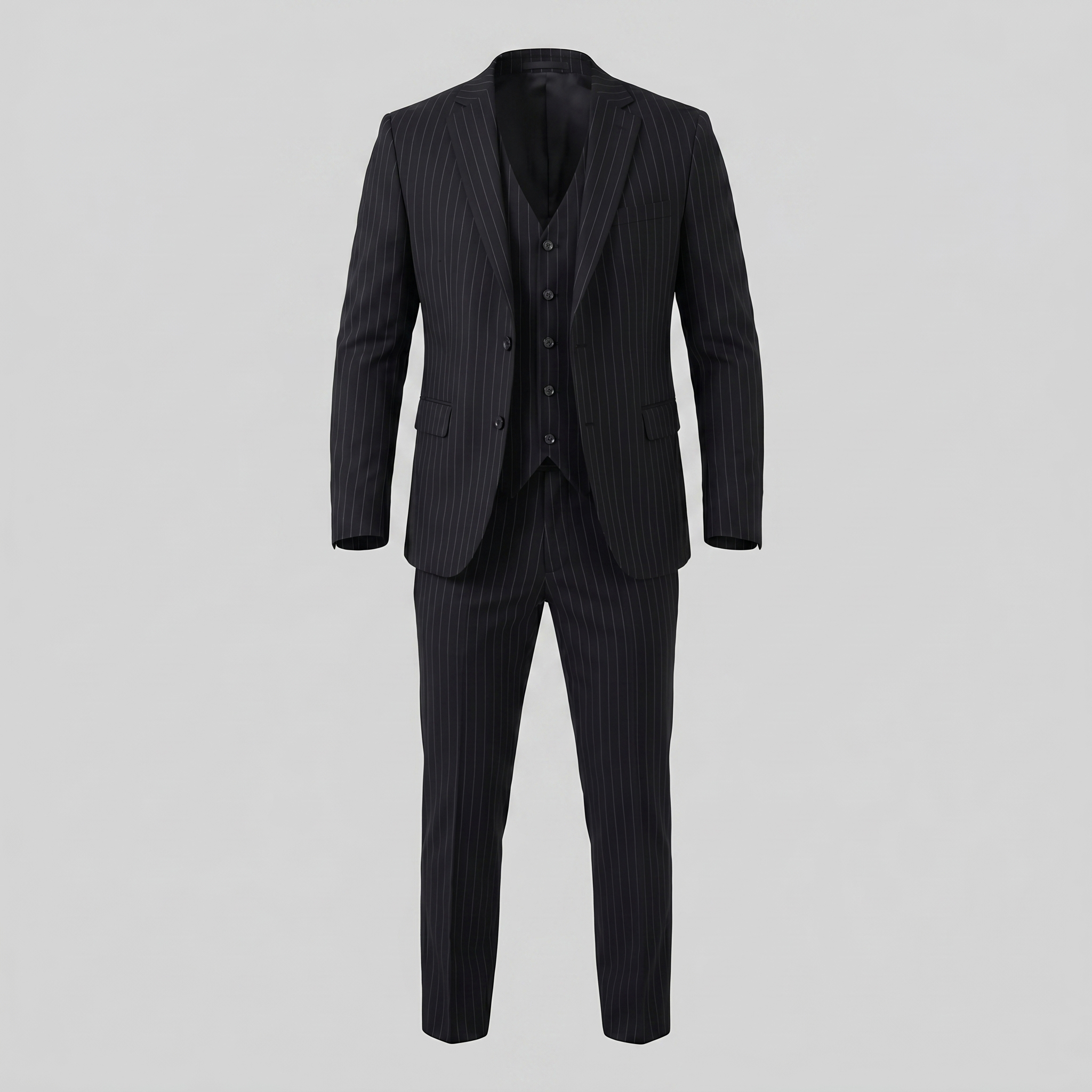 Herren-Business-Anzugset mit Streifenblazer