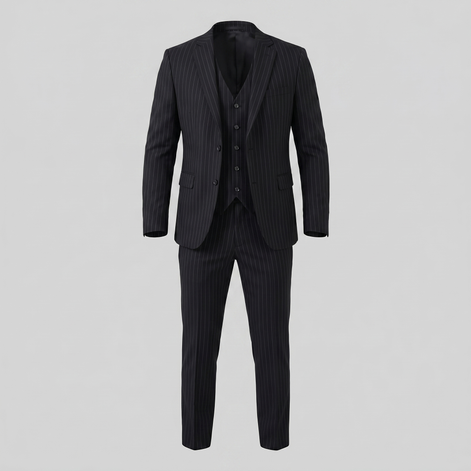 Herren-Business-Anzugset mit Streifenblazer