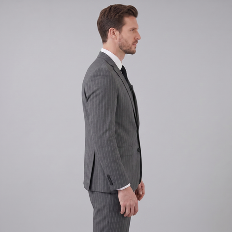 Herren-Business-Anzugset mit Streifenblazer