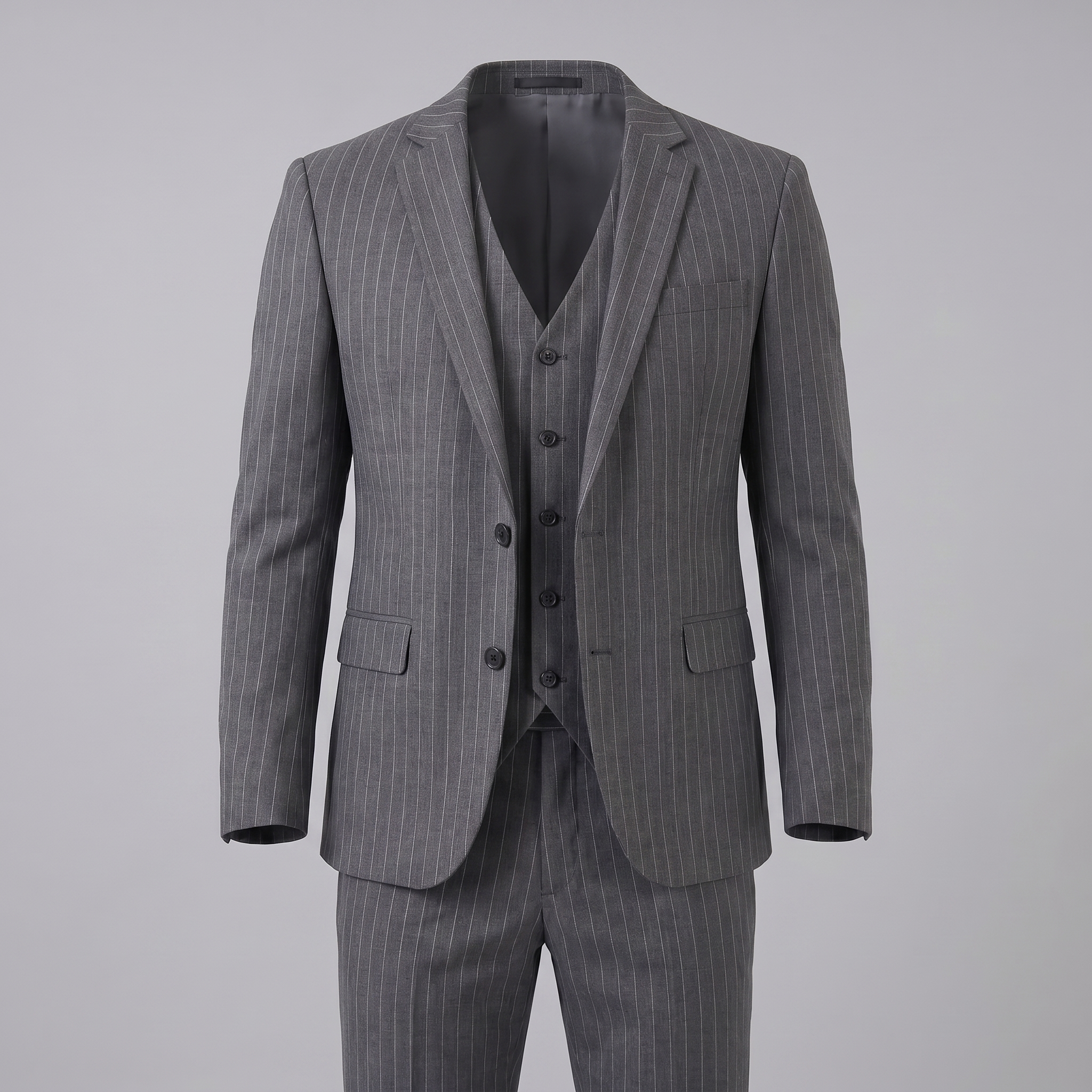 Herren-Business-Anzugset mit Streifenblazer