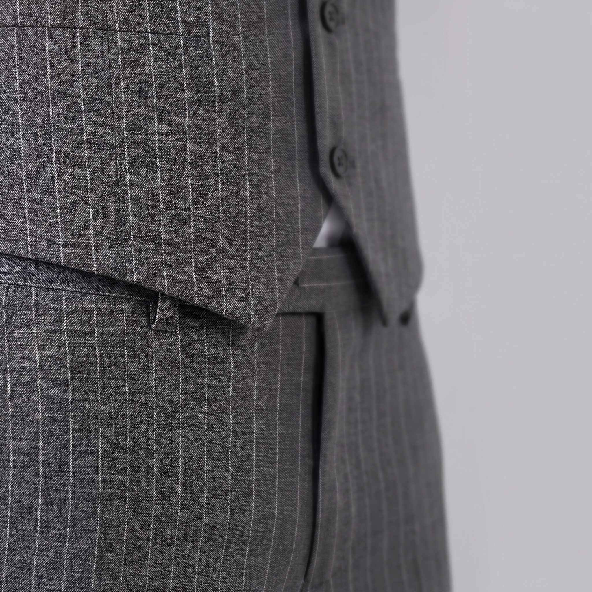 Herren-Business-Anzugset mit Streifenblazer