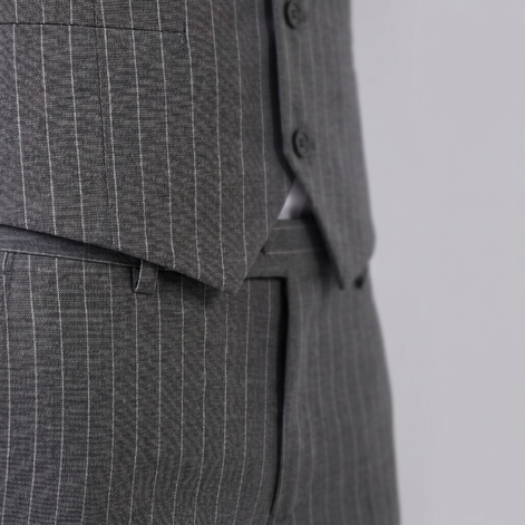 Herren-Business-Anzugset mit Streifenblazer