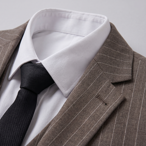 Herren-Business-Anzugset mit Streifenblazer