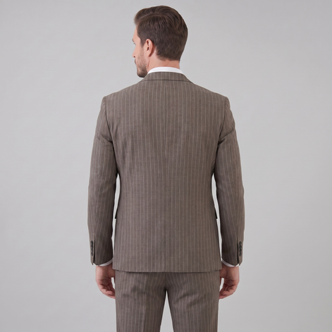Herren-Business-Anzugset mit Streifenblazer