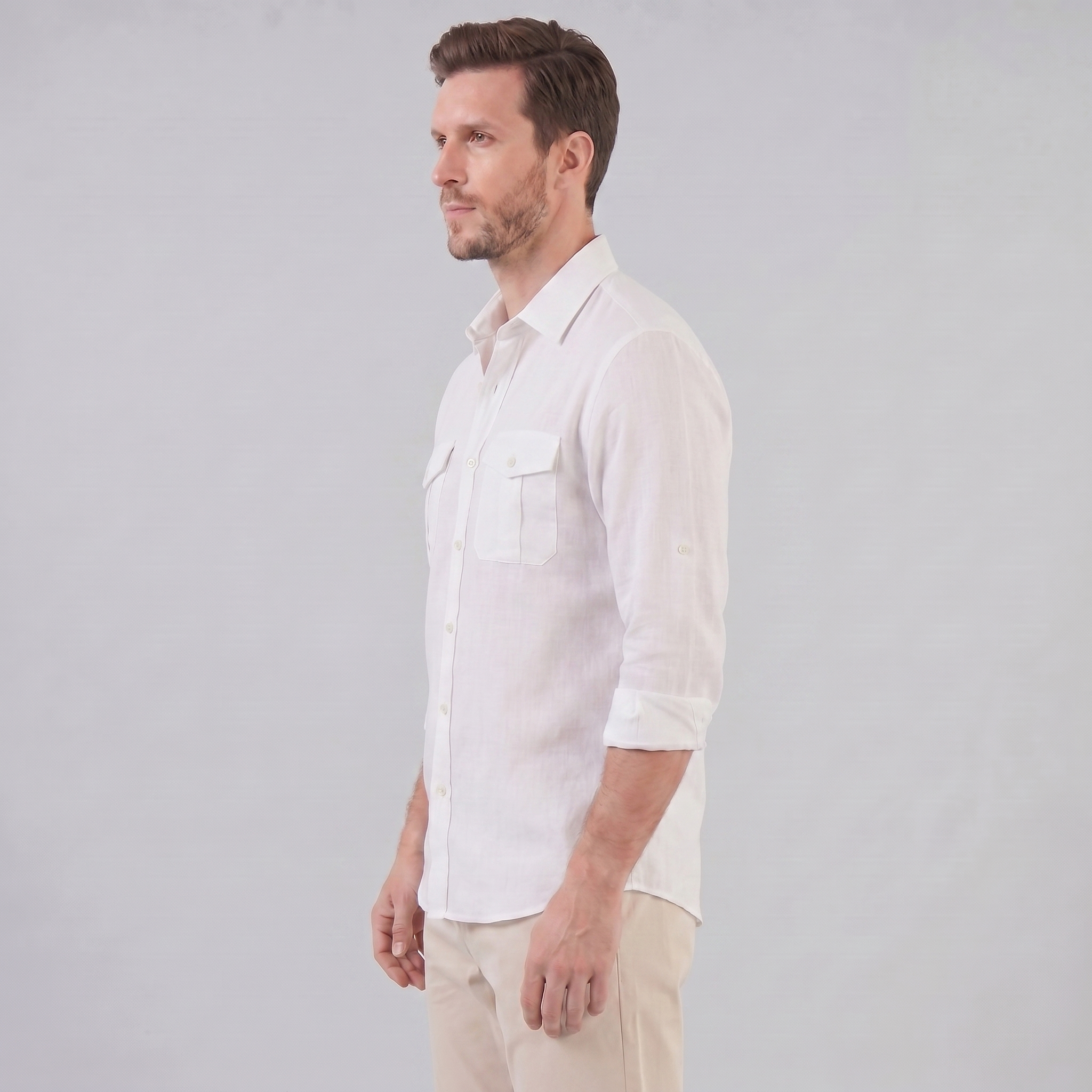 Herren Sommerhemd mit Knöpfen