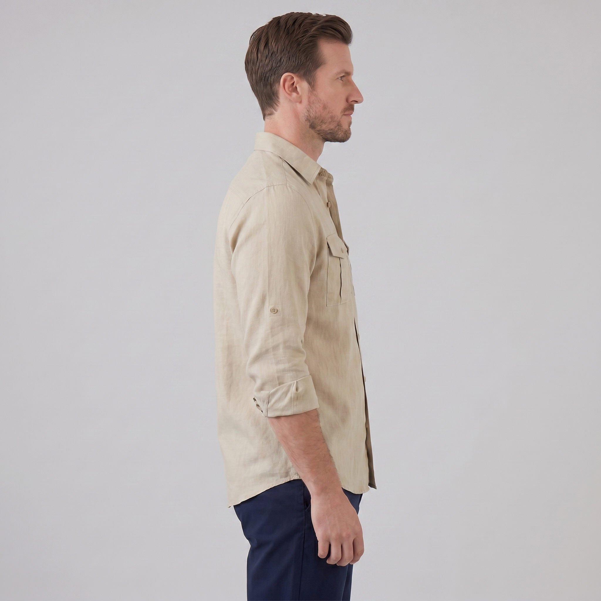 Herren Sommerhemd mit Knöpfen