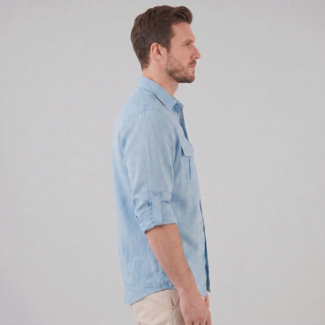 Herren Sommerhemd mit Knöpfen