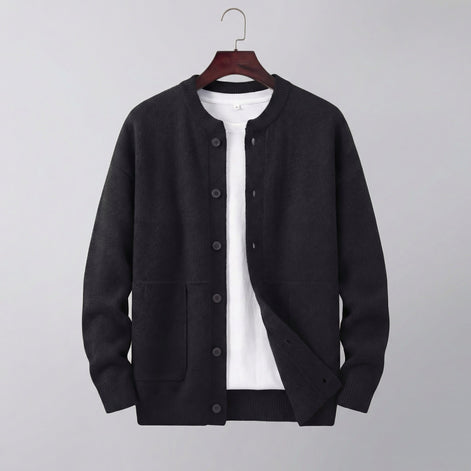 Herren-Strickjacke mit Knöpfen