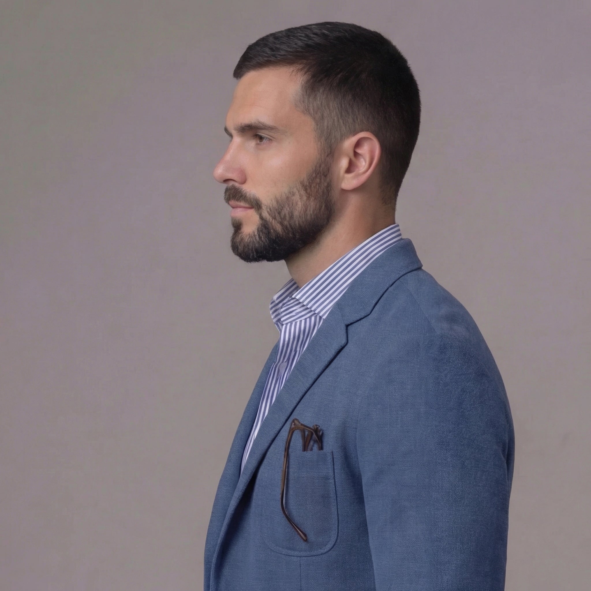 Herren Lässiger Leinenblazer