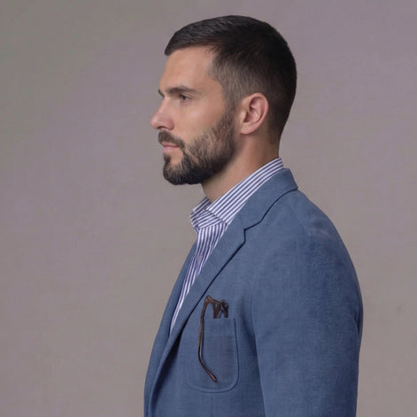 Herren Lässiger Leinenblazer