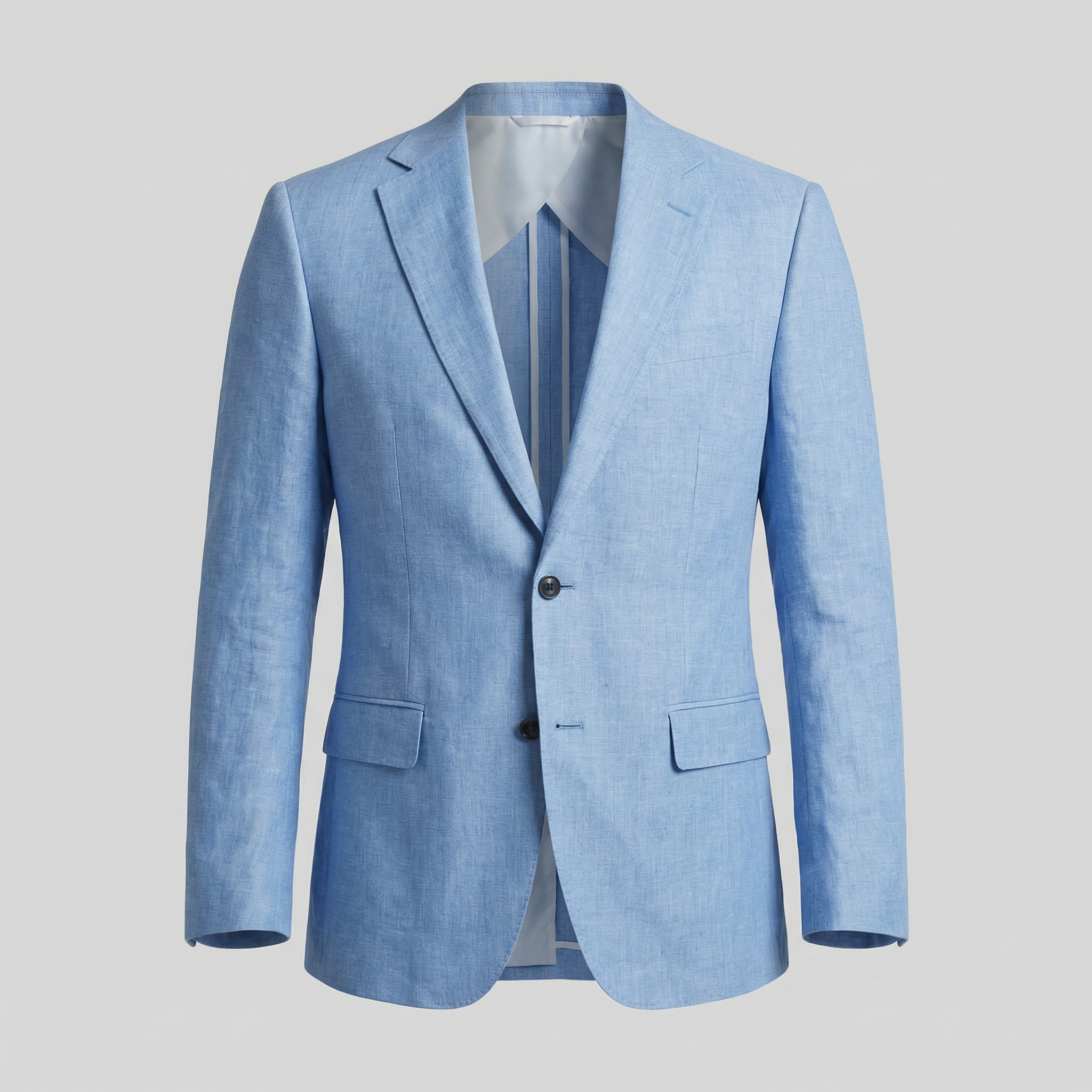 Herren Lässiger Leinen Blazer Jacke