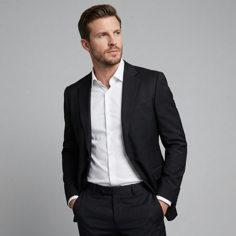 Herren Lässiger Leinen Blazer Jacke