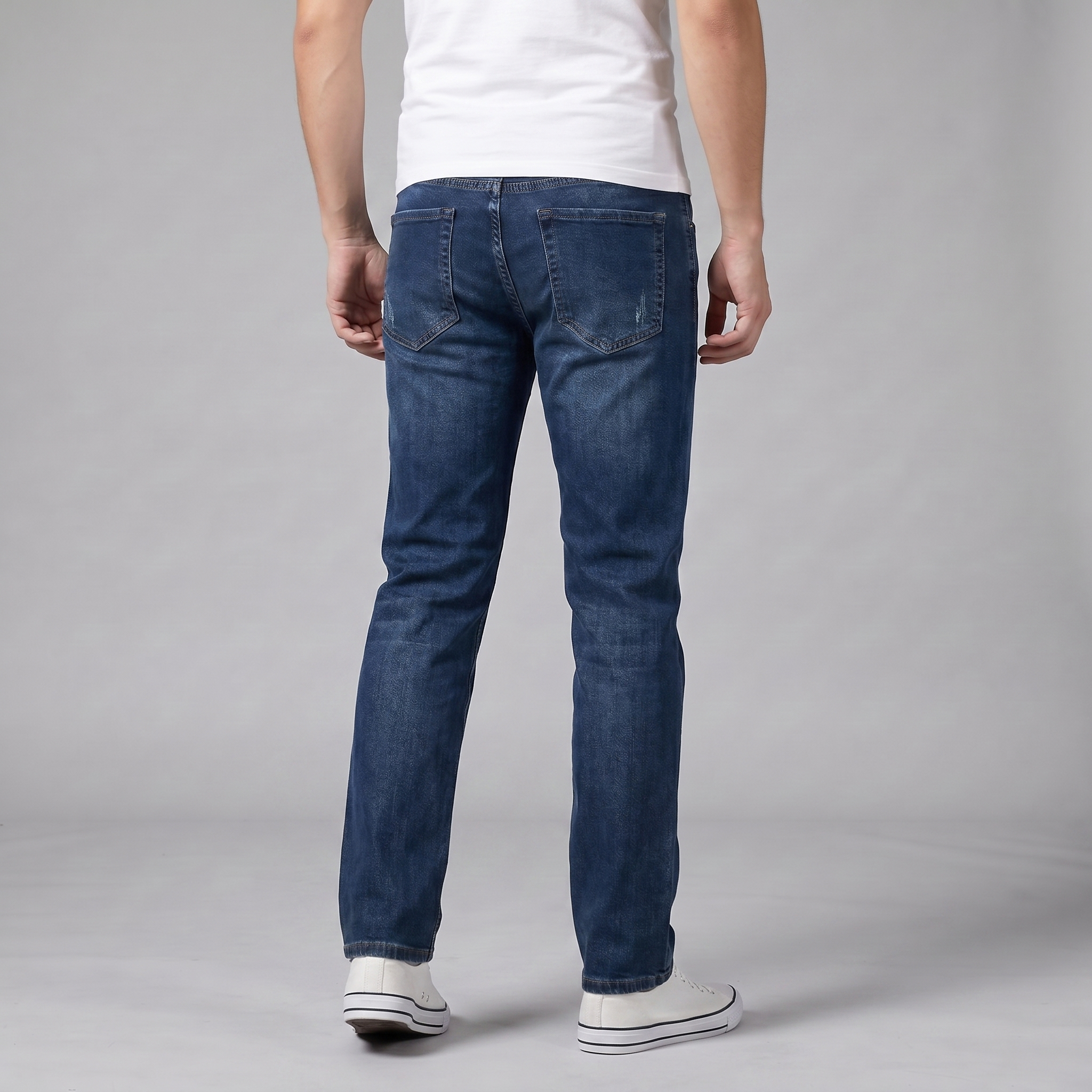 Herren Lässige Jeans Mit Gerader Schnitt
