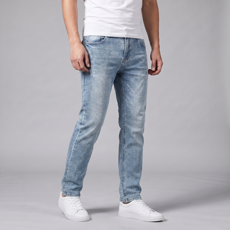 Herren Lässige Jeans Mit Gerader Schnitt
