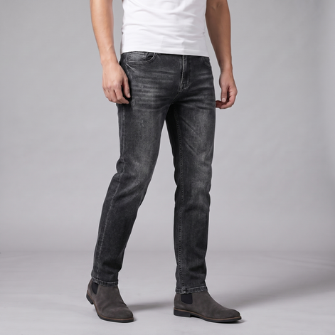 Herren Lässige Jeans Mit Gerader Schnitt