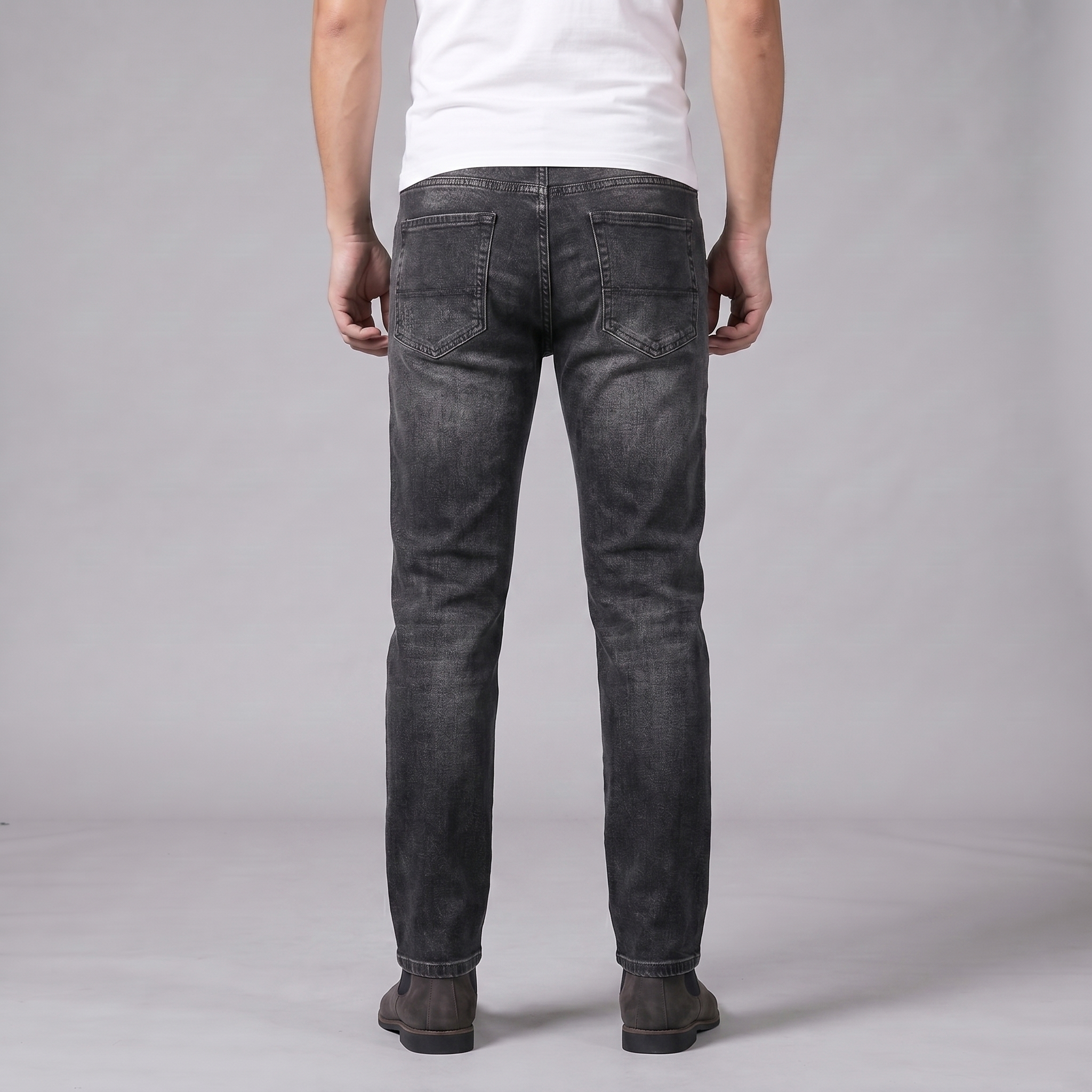 Herren Lässige Jeans Mit Gerader Schnitt