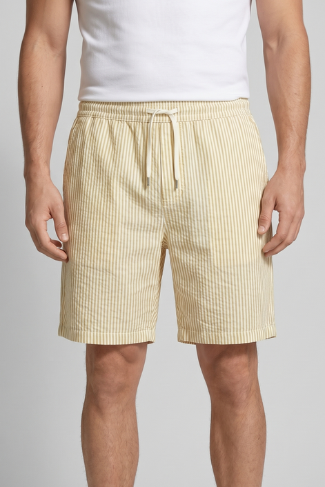 Herren Freizeitgestreifte Sommer-Shorts