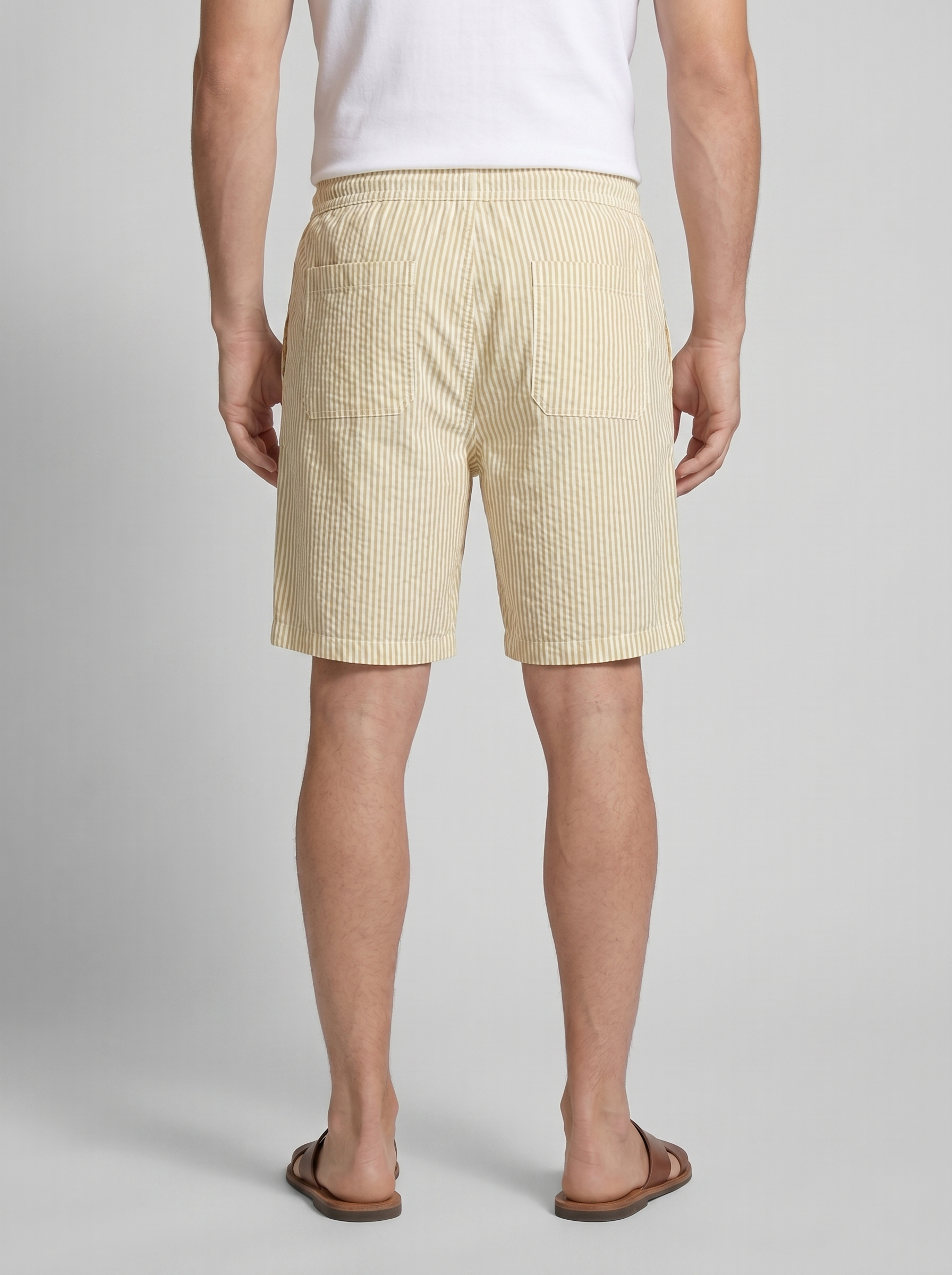 Herren Freizeitgestreifte Sommer-Shorts