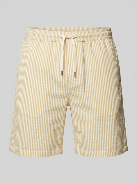 Herren Freizeitgestreifte Sommer-Shorts