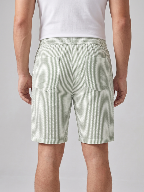 Herren Freizeitgestreifte Sommer-Shorts