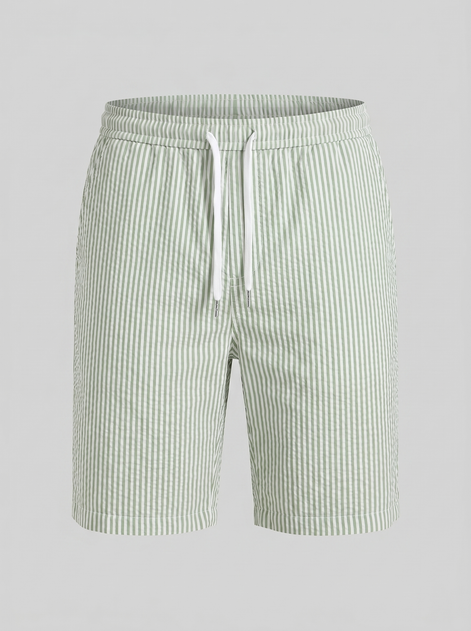 Herren Freizeitgestreifte Sommer-Shorts