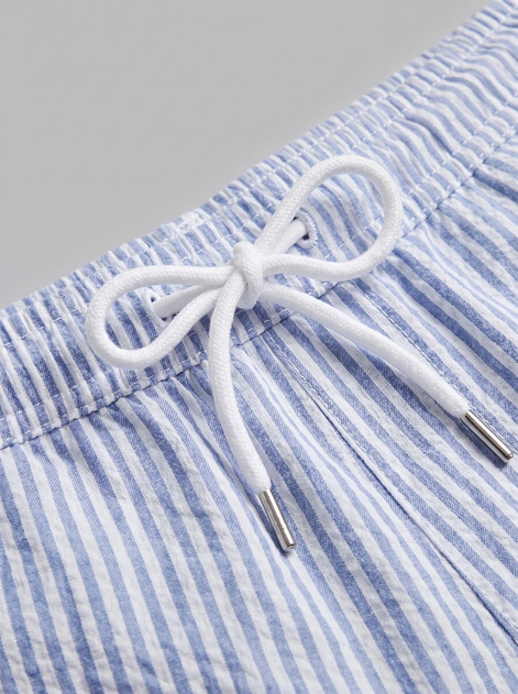 Herren Freizeitgestreifte Sommer-Shorts