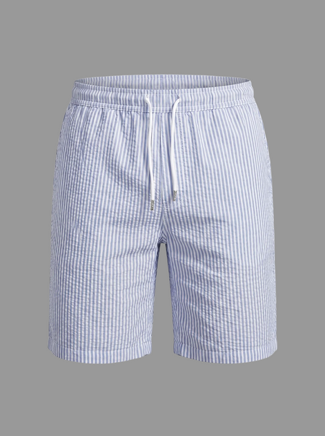Herren Freizeitgestreifte Sommer-Shorts