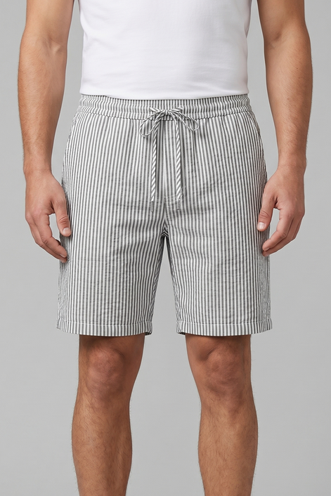 Herren Freizeitgestreifte Sommer-Shorts