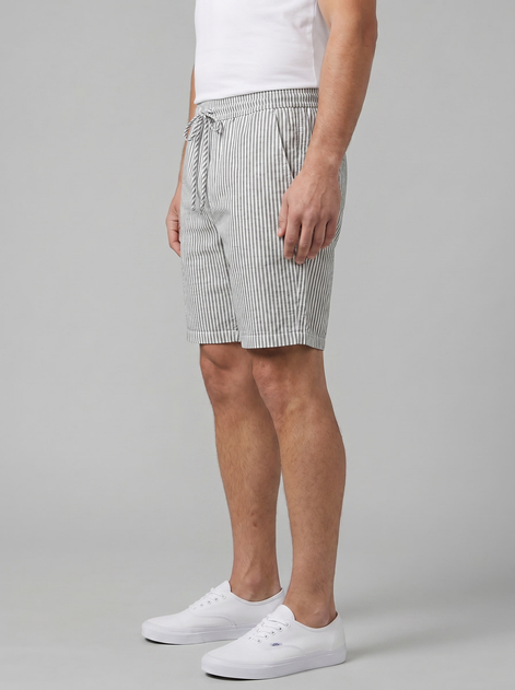 Herren Freizeitgestreifte Sommer-Shorts