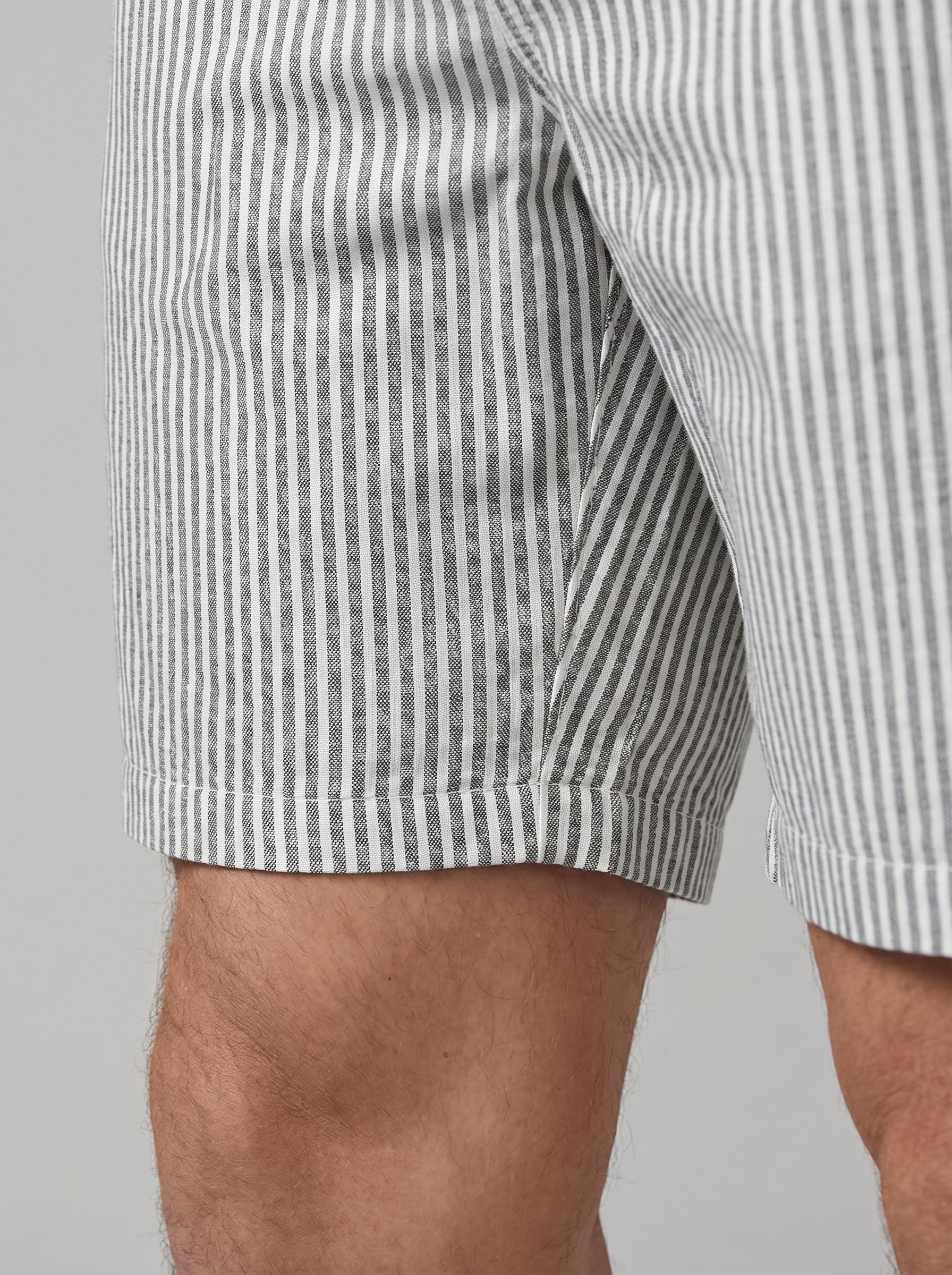 Herren Freizeitgestreifte Sommer-Shorts
