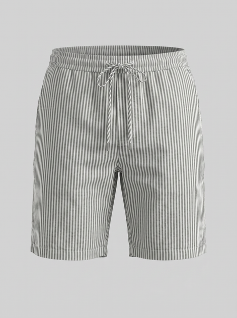 Herren Freizeitgestreifte Sommer-Shorts