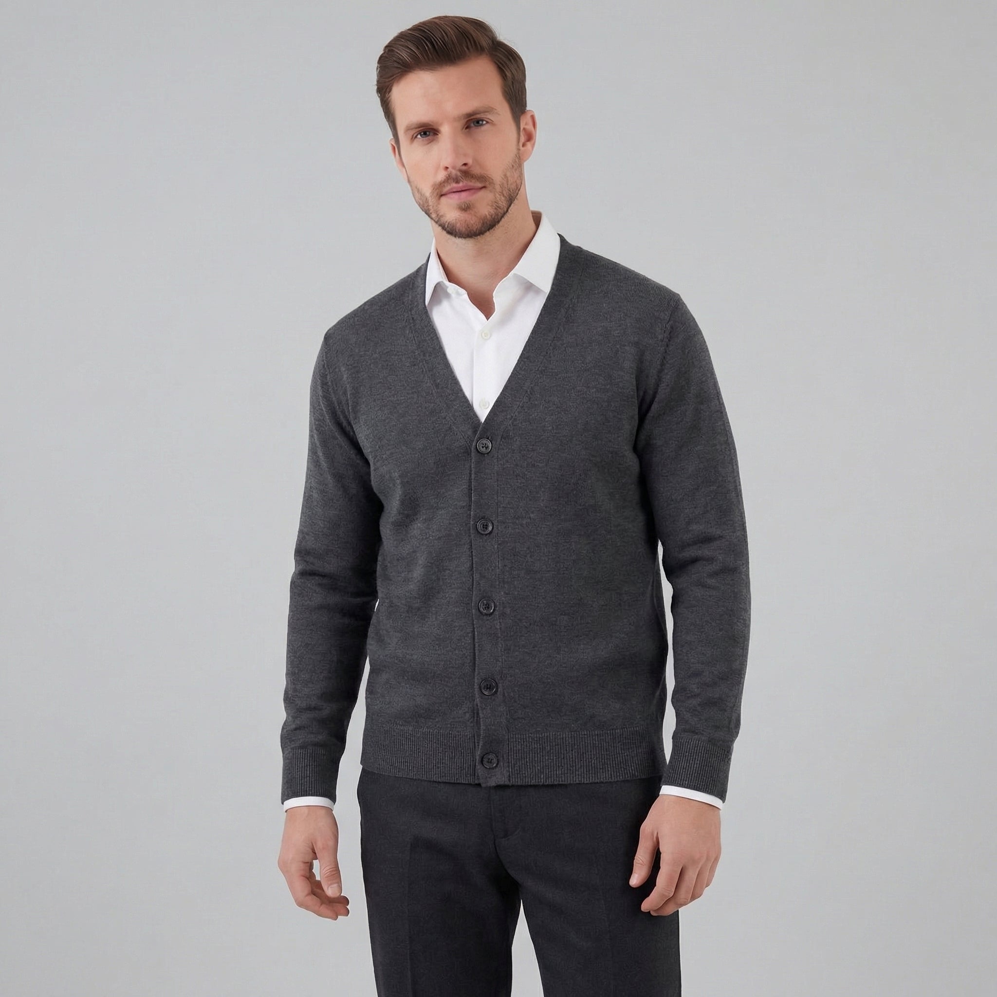 Herren Freizeit V Ausschnitt Cardigan