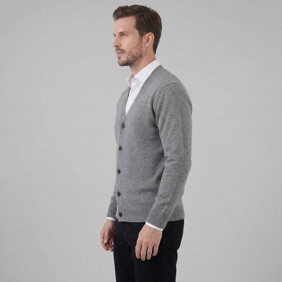 Herren Freizeit V Ausschnitt Cardigan